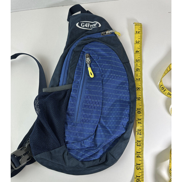 G4Free Sling Backpack Crossbody Schulter Ruckbag Shoulder Bag Blue Outdoor EUC - Picture 5 of 13